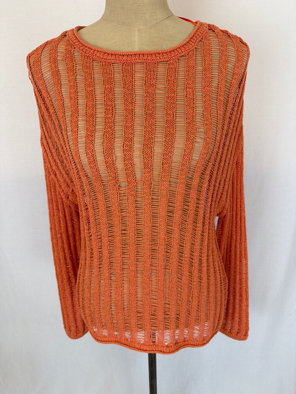 NWT Soyaconcept Papaya Cotton/Polyamide Sweater Small #0520
